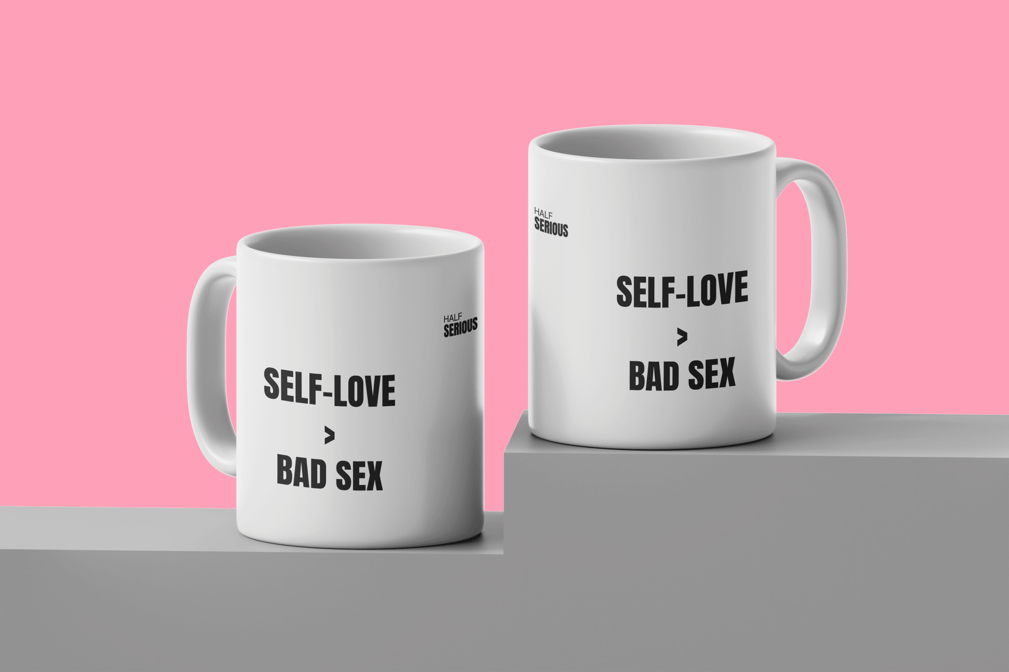 Caneca Better than Bad Sex - HalfSerious