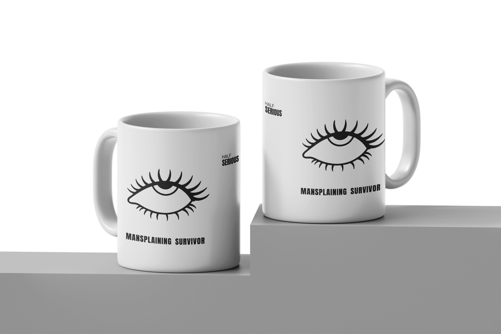 Caneca Mansplaining Survivor - HalfSerious