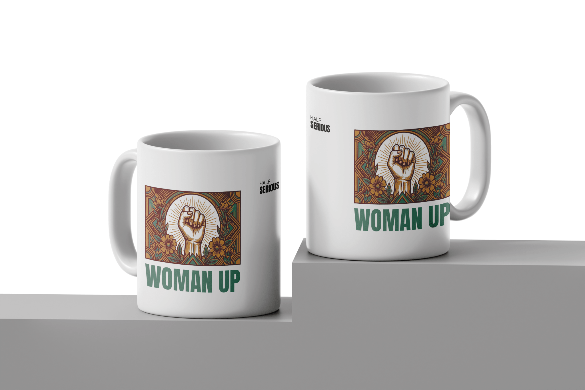 Caneca Woman Up - HalfSerious
