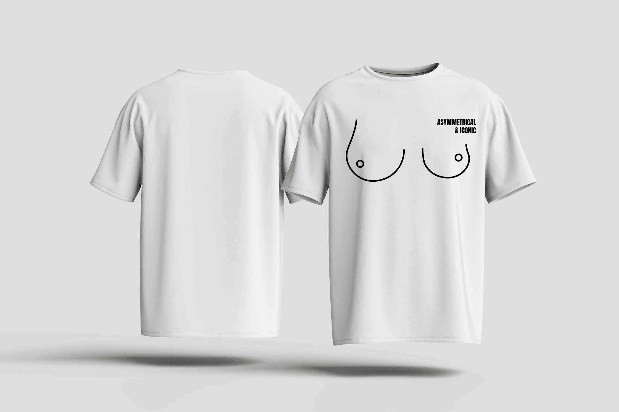 T-Shirt Asymmetrical & Iconic - HalfSerious