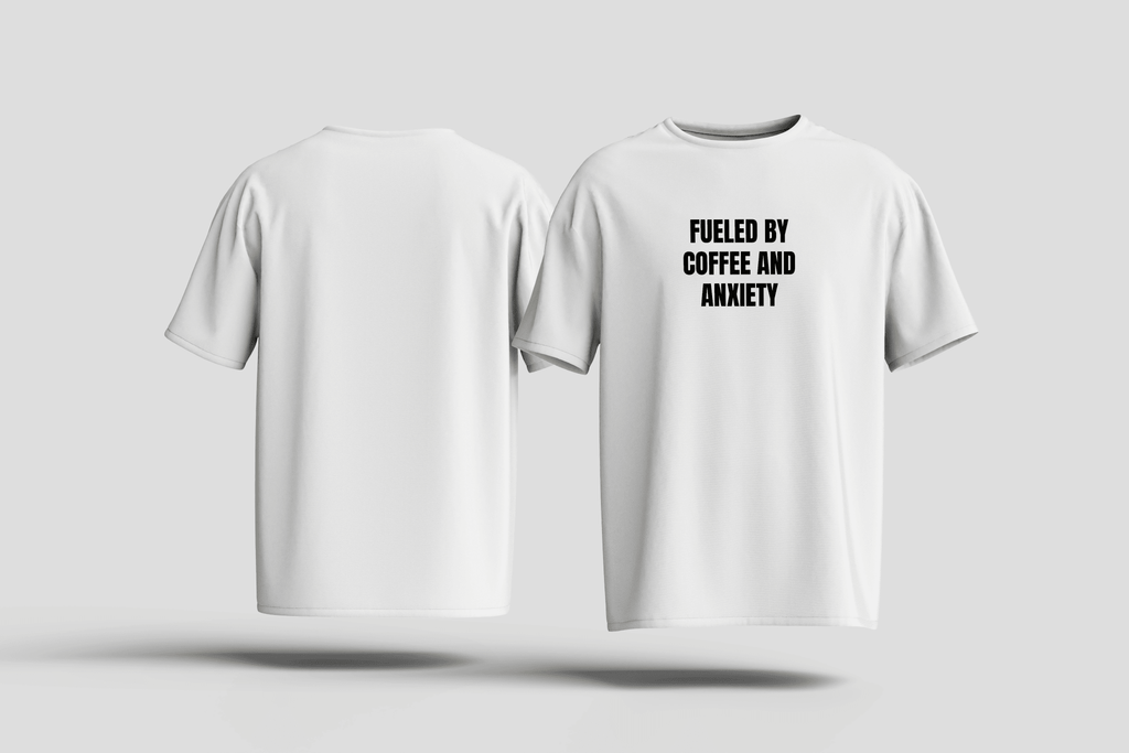 T-Shirt Coffee and Anxiety - HalfSerious