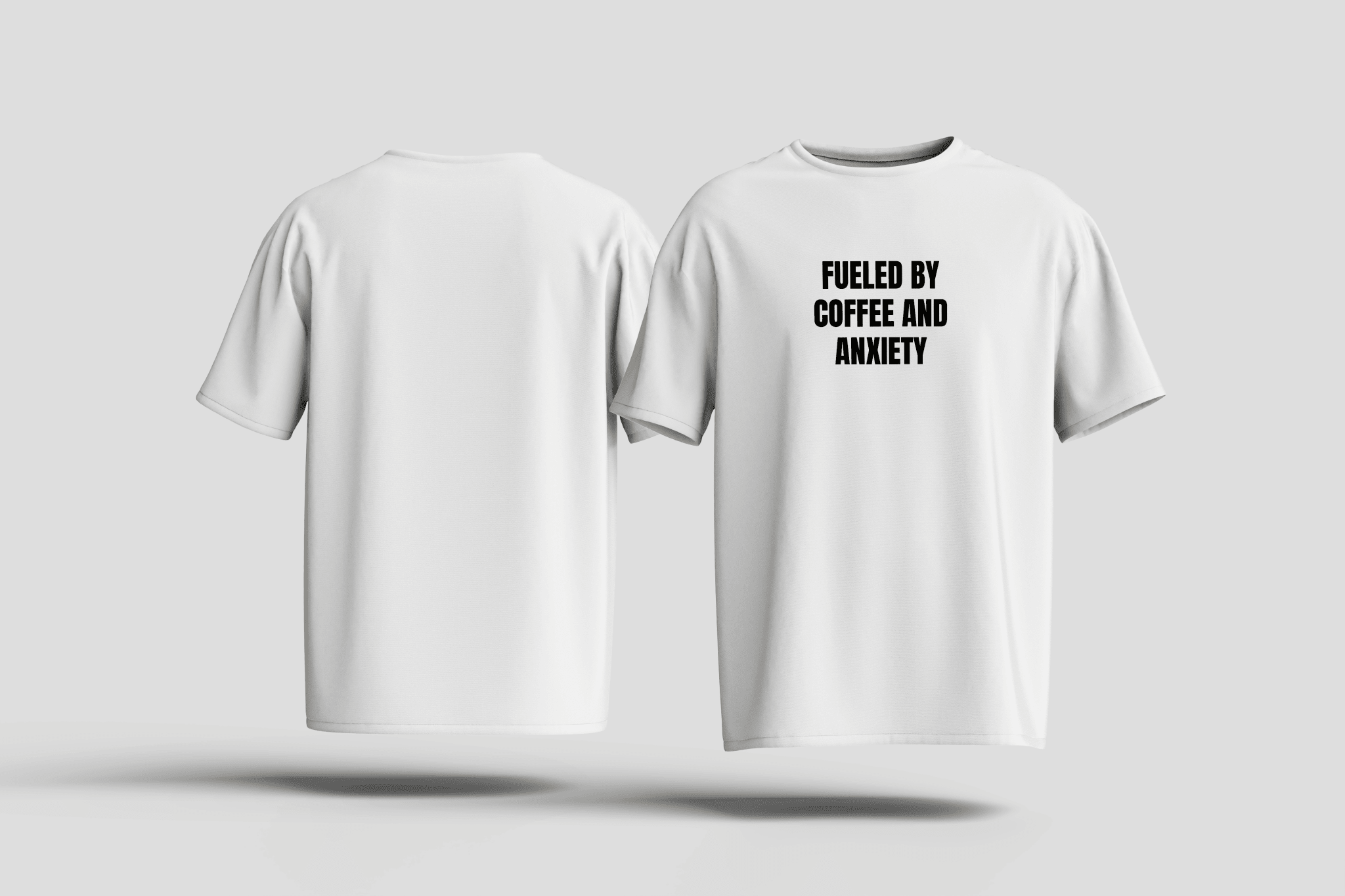 T-Shirt Coffee and Anxiety - HalfSerious