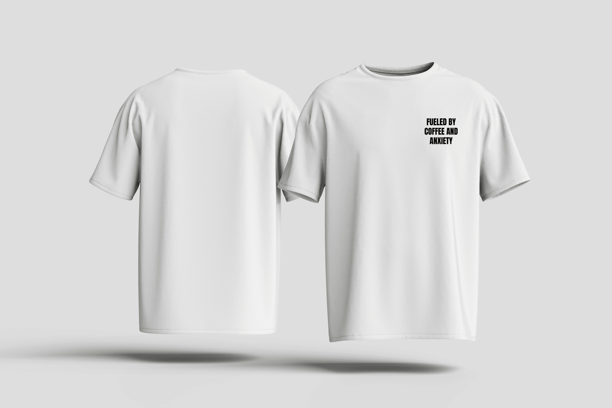 T-Shirt Coffee and Anxiety - HalfSerious