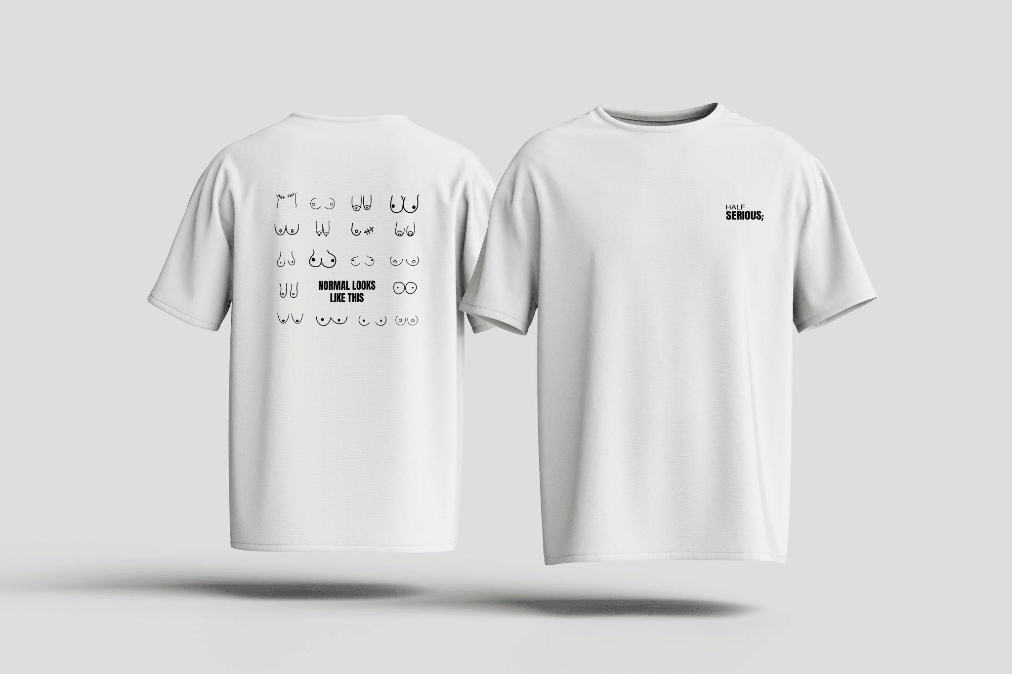 T-Shirt Normal Looks Like This (Boobs Edition) - HalfSerious