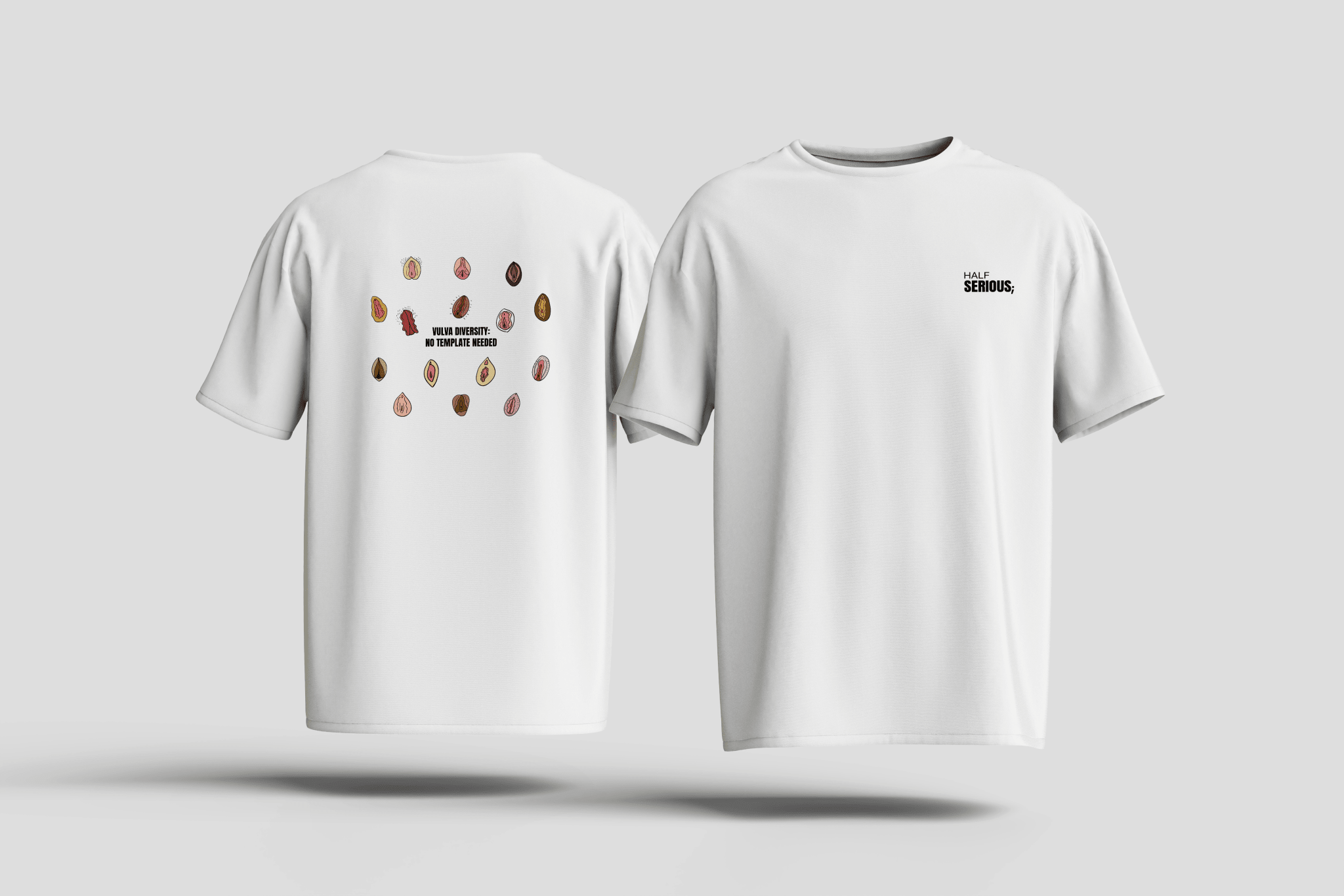 T-Shirt Vulva Diversity - HalfSerious