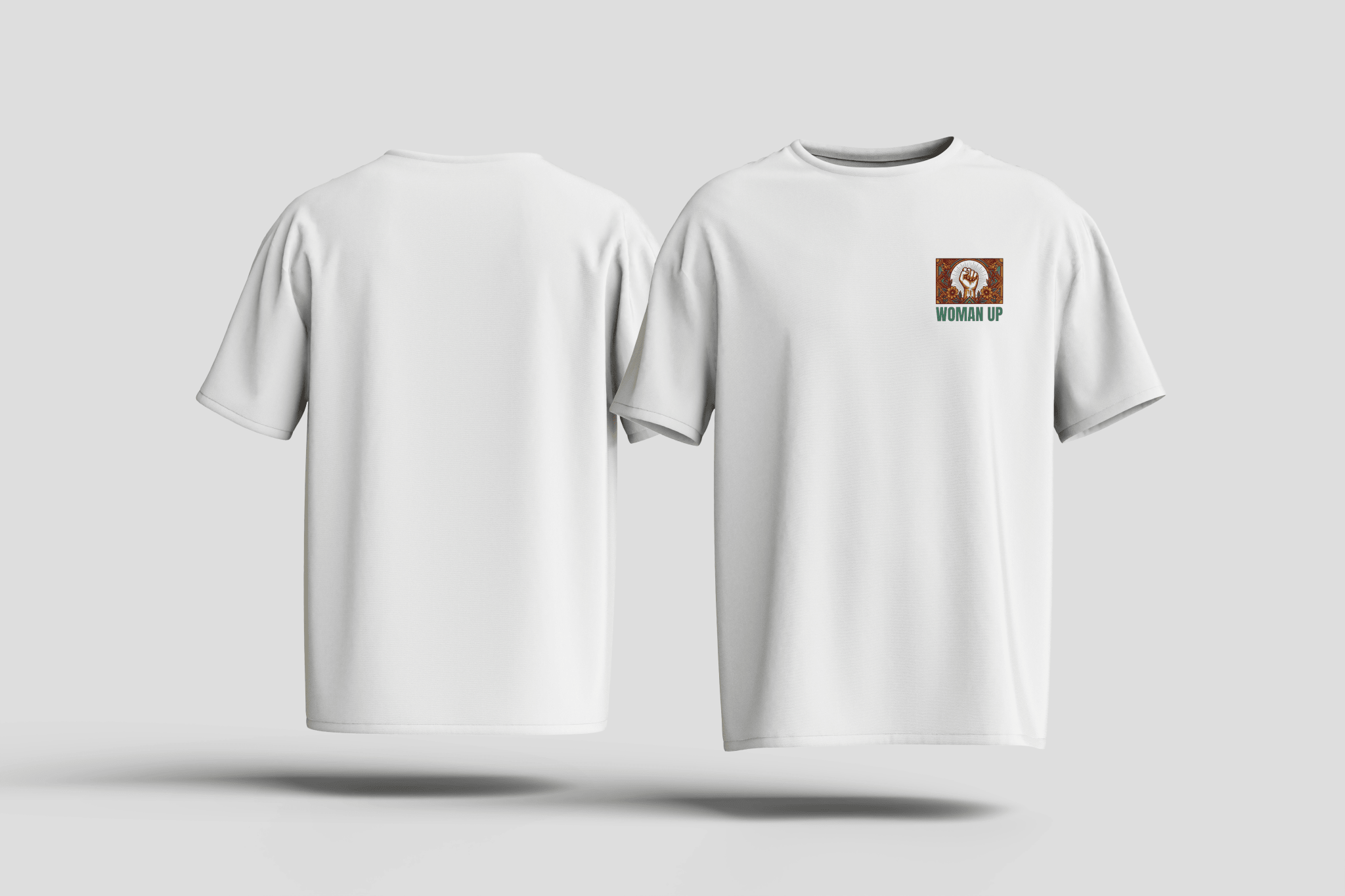 T-Shirt Woman Up - HalfSerious