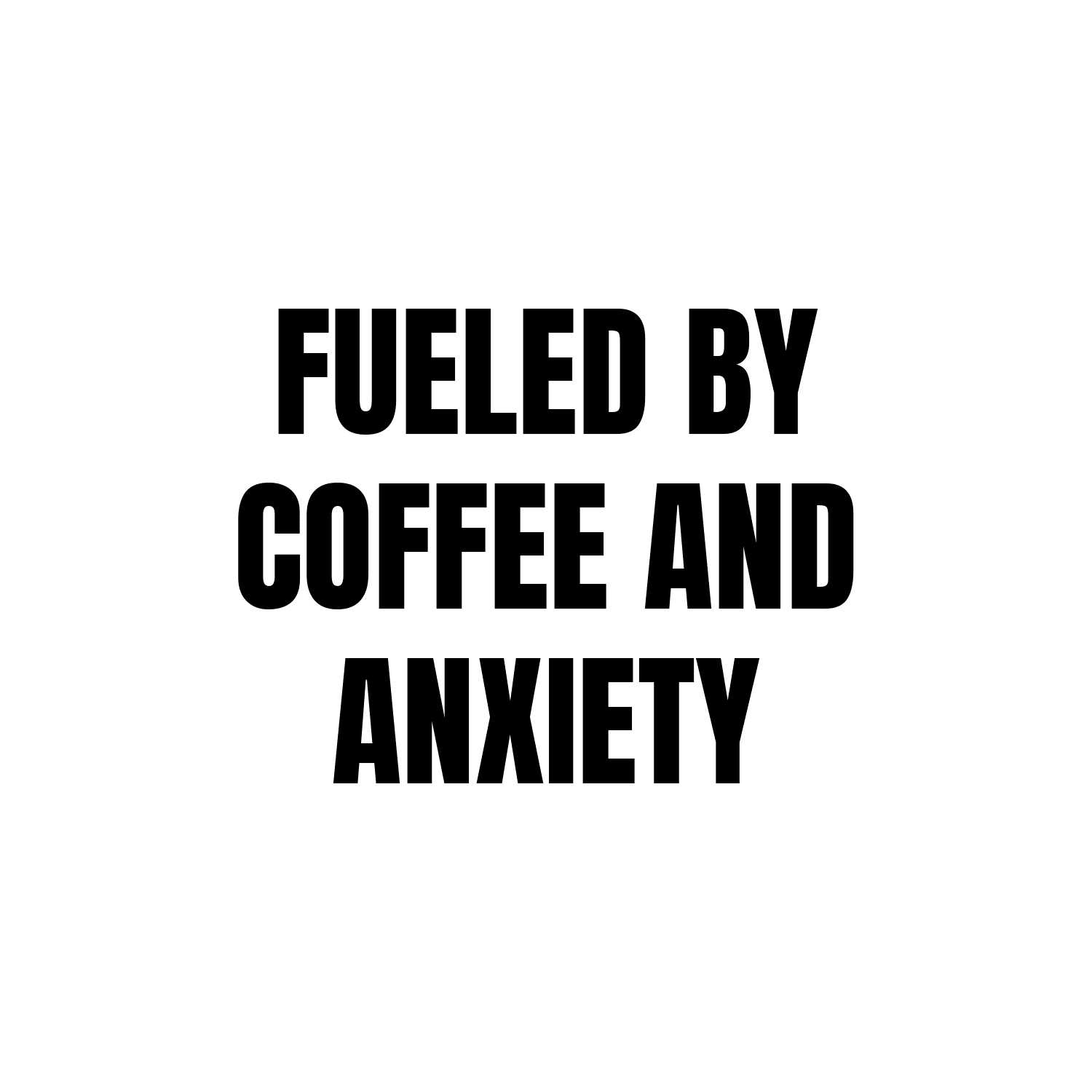 Totebag Coffee and Anxiety - HalfSerious