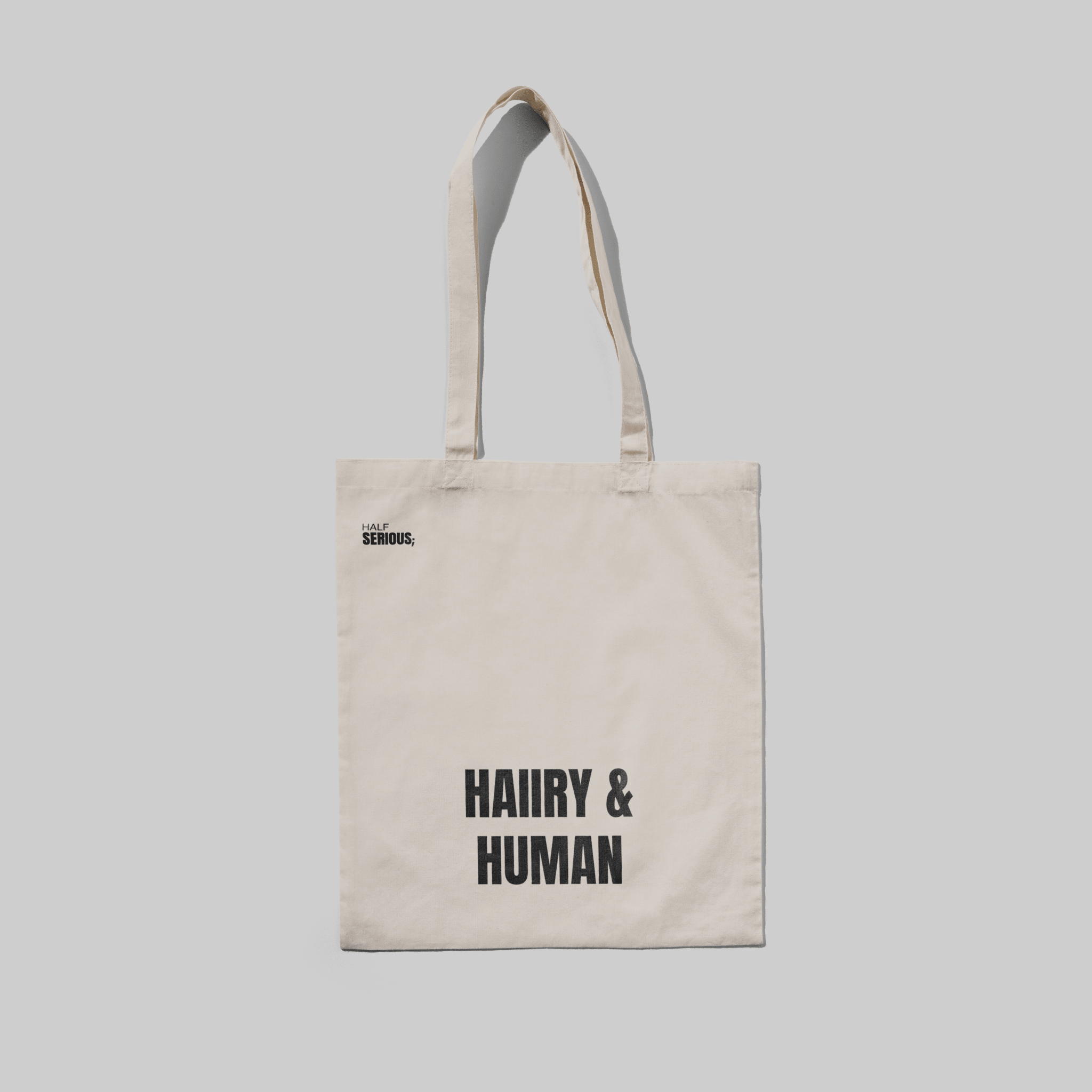 Totebag Hairy & Human - HalfSerious