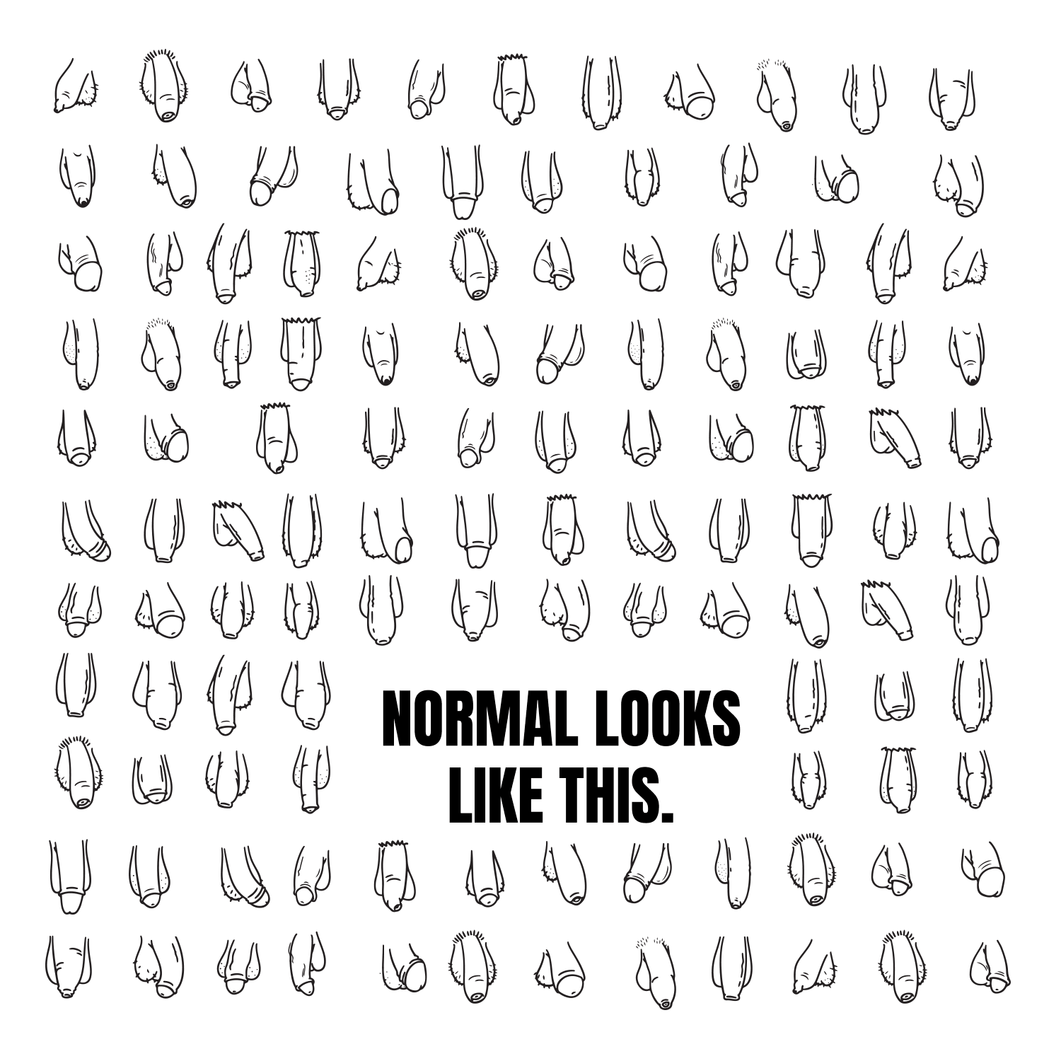 Totebag Normal Looks Like This (Penis Edition) - HalfSerious