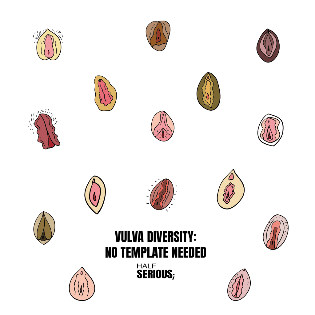 Totebag Vulva Diversity - HalfSerious
