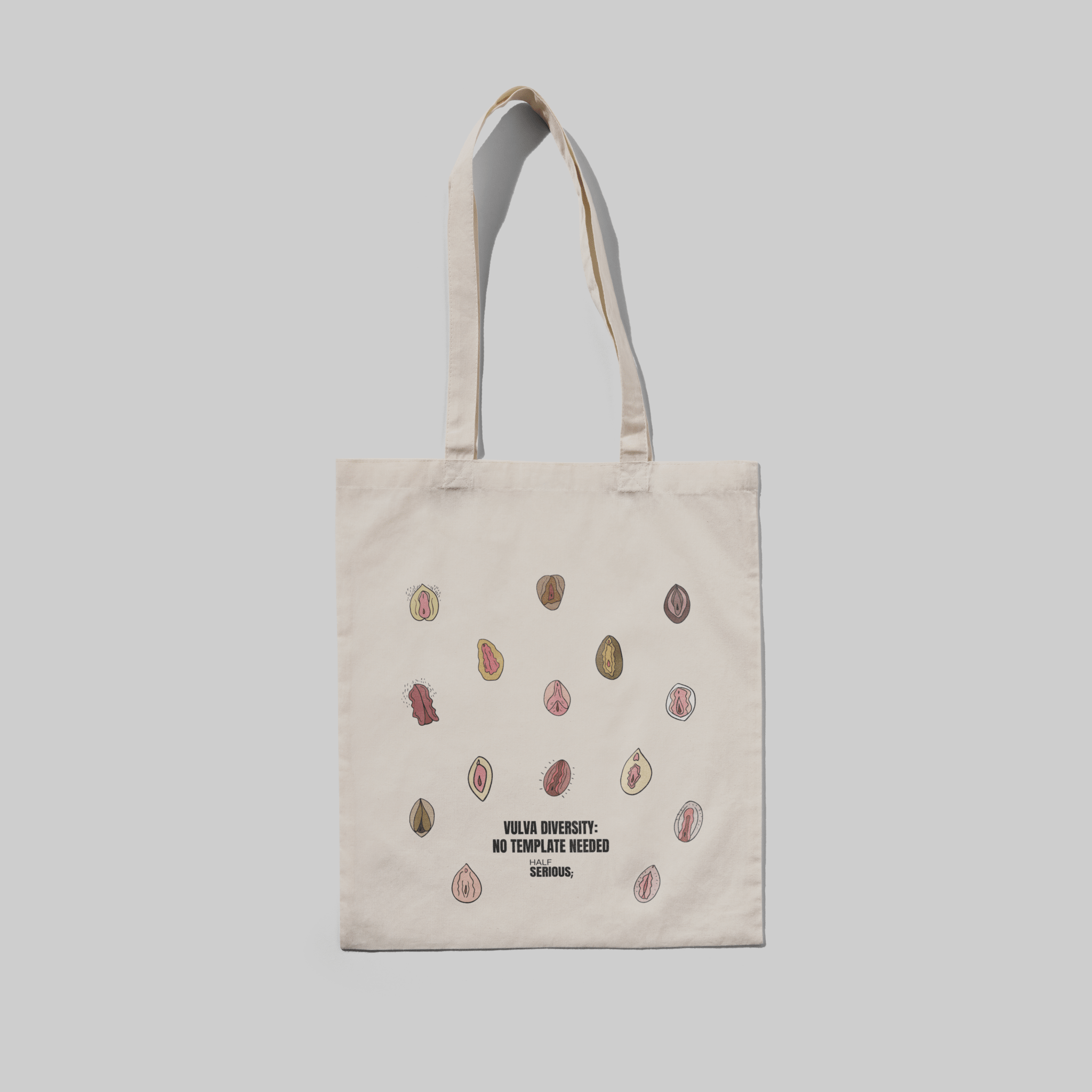 Totebag Vulva Diversity - HalfSerious